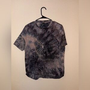 SHEIN Celestial Graphic Tie-Dye Tee